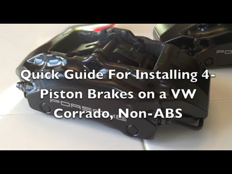 VW Corrado Mk2 BBK Junkyard Brembo Porsche 4 Piston Brake Caliper Epytec Parts Swap Guide
