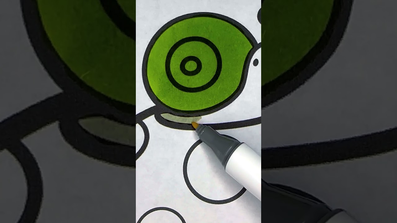 Coloring a cute snail 🐌 #coloringbook #coloringtime #coloringaddict #coloringpages #coloringbook