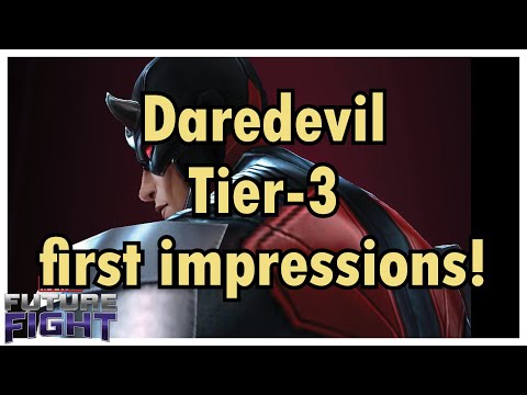 The Devil of Hell's Kitchen gets to Tier-3! Daredevil New Uni + T3 Showcase - Marvel Future Fight