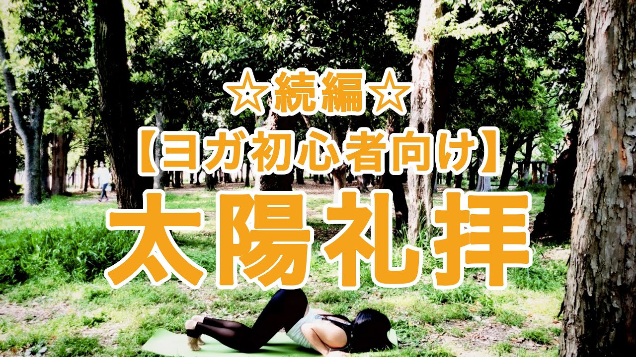 ☆続編☆【ヨガ初心者向け】太陽礼拝