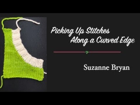 Picking Up Stitches in Knitting: Curved Edge Tutorial for Neck & Armholes
