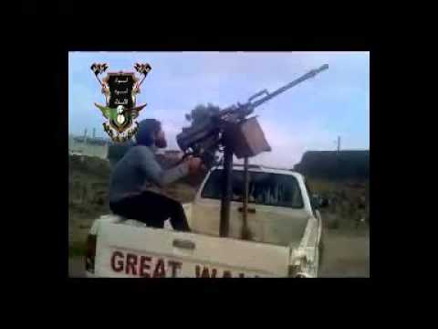 التصدي للطيران الحربي في مدينة إنخل في ريف درعا من قبل كتيبة الشهيد أحمد المعراتي