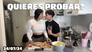 VERO QUIERE QUE PRUEBE SU AREPA 😱🥵 | COCINANDO CON LA COLOMBIANA 😍| MUCHAS EMOCIONES