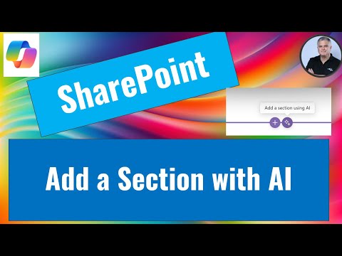 SharePoint: Create Sections with Copilot SharePoint: Create Sections with Copilot