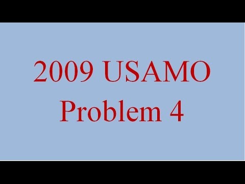 ALG 001 - USAMO 2009 Problem 4