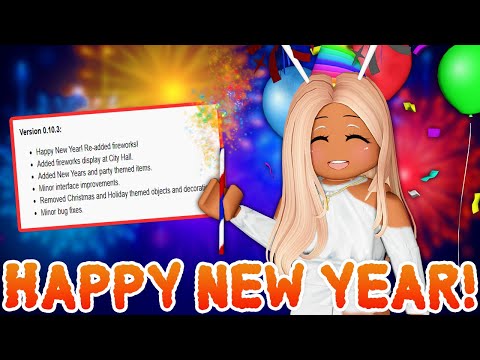 🎆 2022 *FIREWORK SHOW* AT BLOXBURG 🎉 | Update 0.10.3