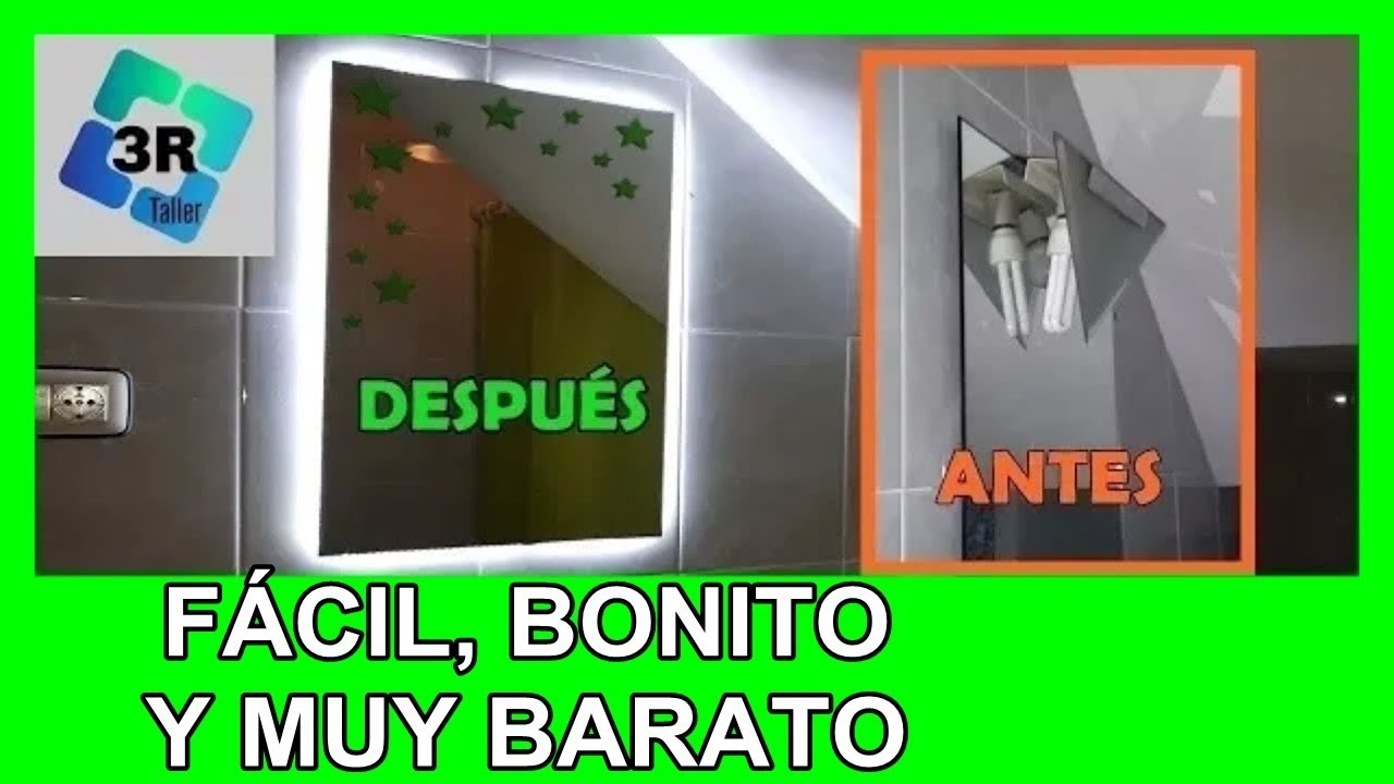Watch Instalar Led en Espejo | Poner Tiras de Led | Renovar espejo o cristal Now Instalar Led en Espejo | Poner Tiras de Led | Renovar espejo o cristal