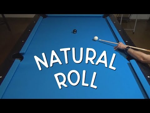 Pool Lesson: Natural Roll Of The Cue Ball With A Center Ball Hit