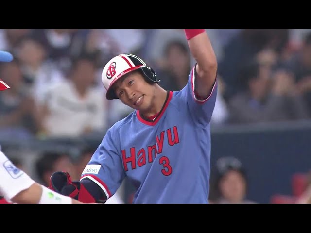【1回裏】バファローズ・安達が初球を捉えた走者一掃の先制タイムリー!! 2018/5/1 Bs-L