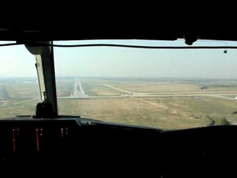 Atlantic Airlines L188 Electra G-LOFB on finals at Budapest airport.