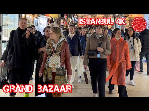 Istanbul Grand bazaar-Fatih 11 April 2023 Walking Tour | 4K UHD 60fps
