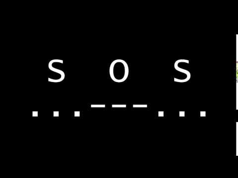 SOS Morse Code Emergency Distress Signal
