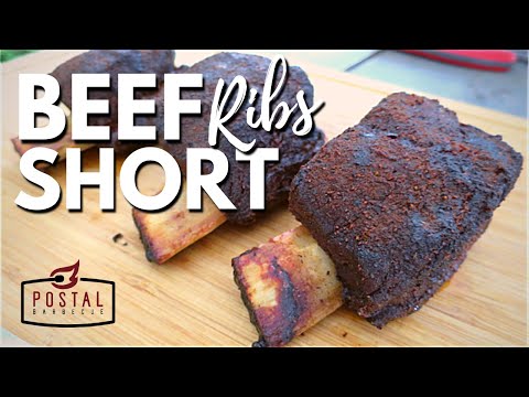 Beef Short Ribs Recipe on Weber Jumbo Joe Grill with Slow 'N Sear Easy