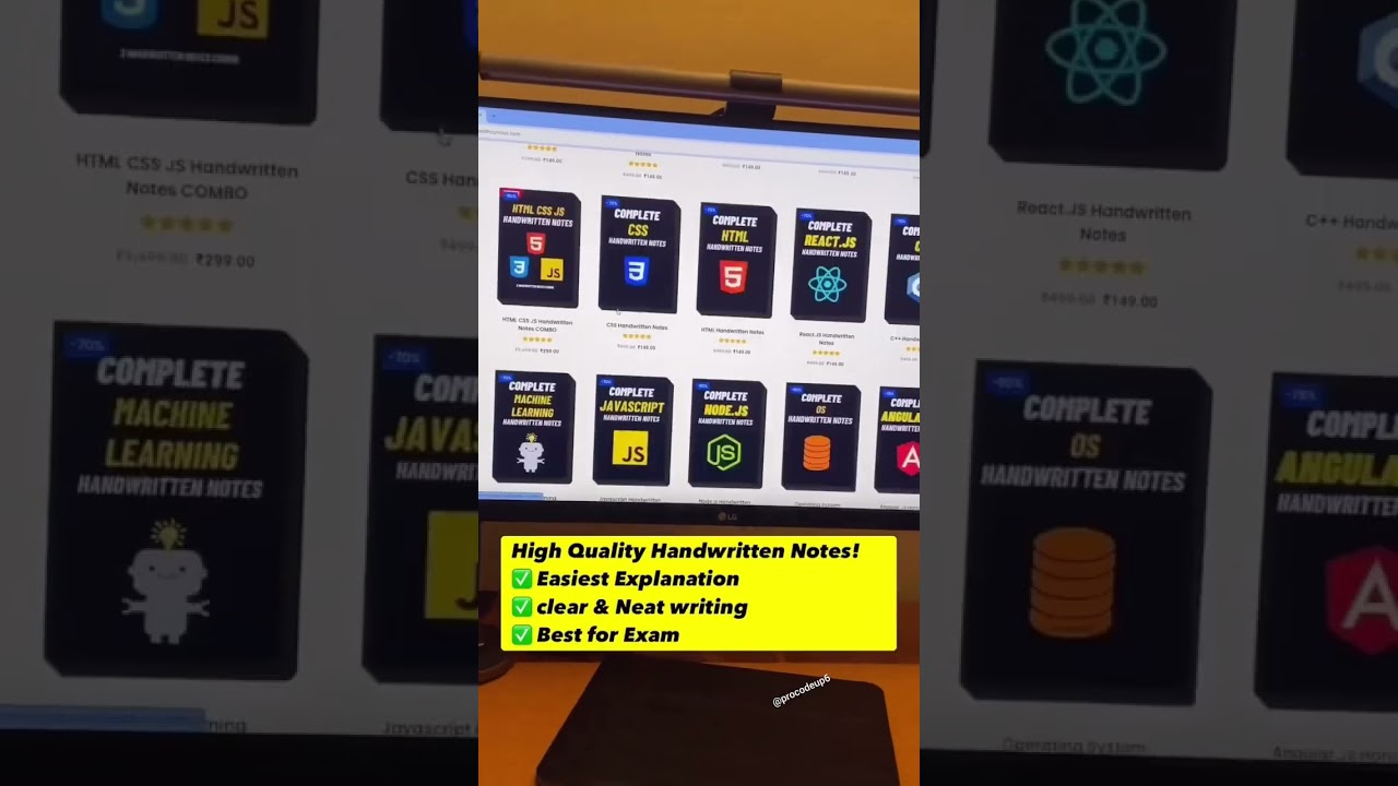 Handwritten Notes for Programmers #notes #coding #shorts