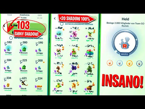 A CONTA COM MAIS DE 100 SHINY SHADOW - MANÍACOS DO GO #2