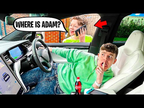 I Spent 24 HOURS in my TESLA without anyone knowing...