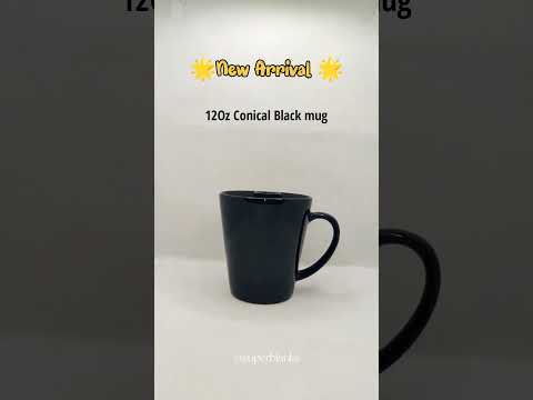 6OZ Black Glossy Mug video by Rohin Industries