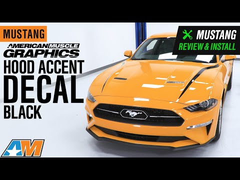 2018-2019 Mustang AmericanMuscle Graphics Hood Accent Decal Review & Install