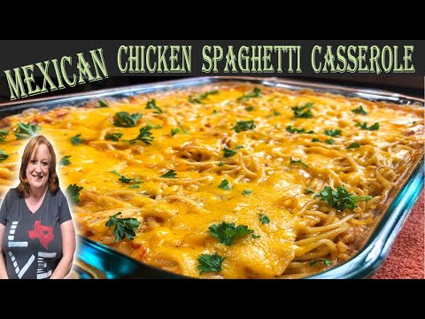 CHICKEN SPAGHETTI BAKE Casserole Easy Recipe with...