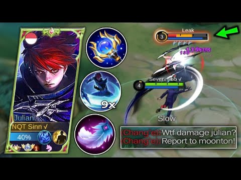JULIAN BEST BUILD 2023 | INSANE DAMAGE🔥| TOP GLOBAL JULIAN TUTORIAL BUILD & COMBO AND EMBLEM | MLBB