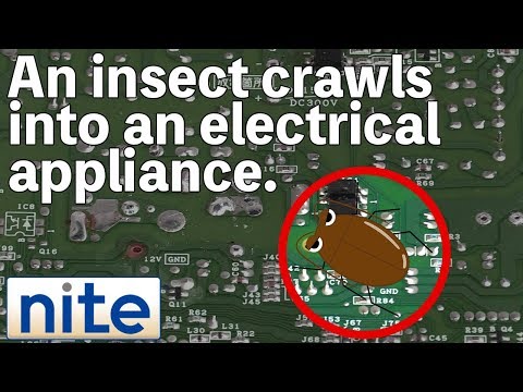 【nite-ps】Air conditioner: 5.A short circuit caused by an insect crawling into an air conditioner