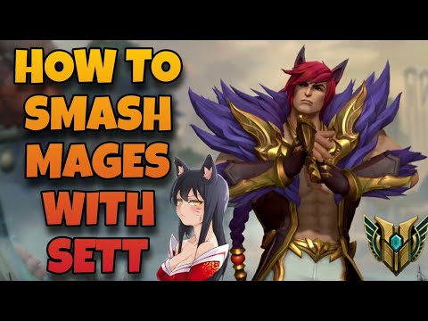 HOW TO WIN your duels vs mages WITH SETT IN 2 MINUTES | Destroy Ahri | WildRift #sett