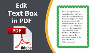 How to edit text box in pdf using adobe acrobat pro dc