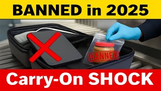 10 Airport Items BANNED in 2025 – Could RUIN Your Trip