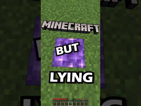 minecraft but I HAVE to LIE 😱 #shorts