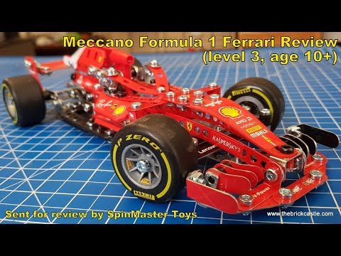 Meccano Formula 1 SF71H Ferrari Kit Review (age 10+) Sent by SpinMaster