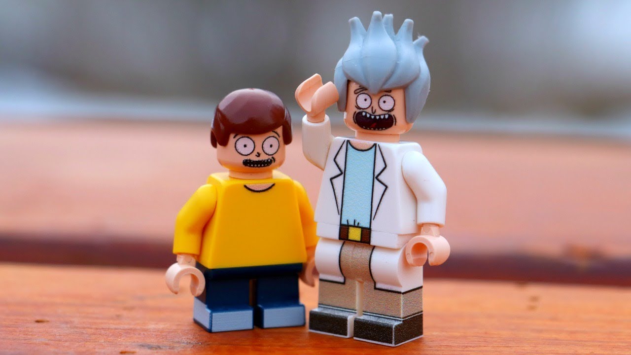 Custom LEGO Rick and Morty Minifig Prints (MINIFIGS.ME)