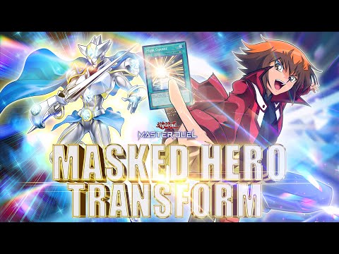 MASKED HERO TRANSFORM! 🔥 (ROAD TO MASTER RANK) | Yu-Gi-Oh! Master Duel