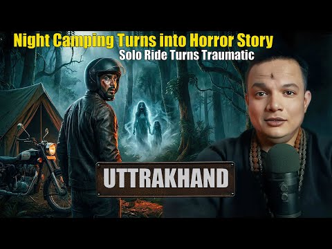 Solo rider's deadly encounter with ghost on an isolated highway in Uttarakhand. #😰001 ❌