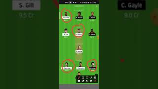 #kkr Vs #kxip dream11 team