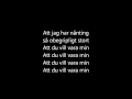 Kent - Hur jag fick dic att älska mig [lyrics] 