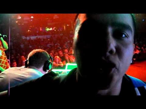 J. Castell backstage at THE GAME, HQ 2011 with DJ DEMIZE