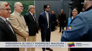 Delcy Rodríguez inaugura en Pdvsa nuevo centro tecnológico y centro de salud