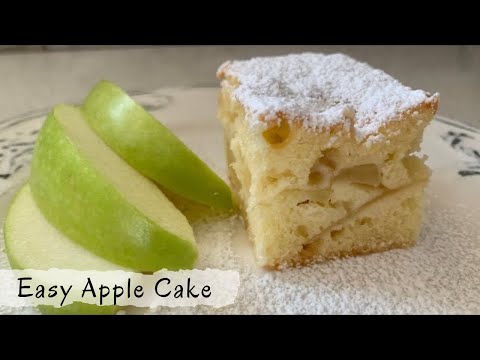 EASY Old-Fashioned APPLE CAKE // Preprosta Jabolčna...