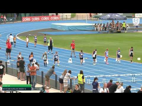Boys Under 10 60m Hurdles H9 - 2020 State Combined Events Championships // LAVicTV