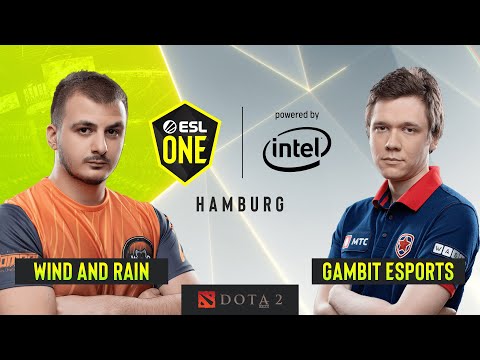 Dota2 - Wind and Rain vs. Gambit Esports - Game 1 - Group B - ESL One Hamburg 2019
