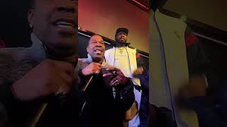 Busta Rhymes and 50 cent,friendly back and forth at New York City nightclub #bustarhymes #vladtv