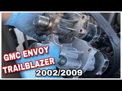 COMO CAMBIAR BOMBA DE AGUA GMC ENVOY/TRAILBLAZER 4.2L 2002-2009