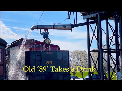 STRASBURG 89 TAKES A DRINK