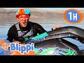 Blippi Learns How To Ride A JET SKI 1 HOUR OF BLIPPI TOYS