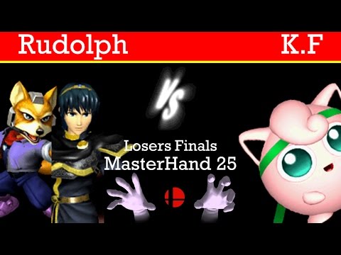 MasterHand 25 LF - Rudolph(Marth,Fox) vs. K.F(Jigglypuff)