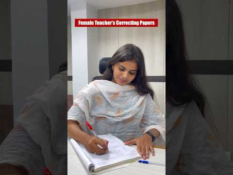 Female Teacher vs Male Teacher Checking Answer Sheets 😏 #ytshorts #magnetbrains #teachers
