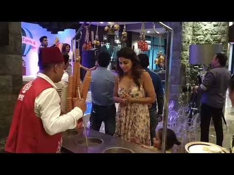 Shamita Shetty enjoying Turkish Ice cream