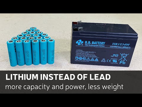 How To Convert 12v 9Ah Lead Acid Battery Into 12v 14Ah Lithium-Ion Battery Pack