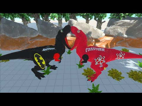 FIRESTORM T REX MOUNTAIN DEATH RUN - Animal Revolt Battle Simulator