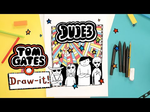 Draw it ✏️ Dude 3 Poster & MORE! | Brilliant World Of Tom Gates | Drawing For Kids - Kids (6+), Kingdom Kids Zone - Tom Gates Brilliant World